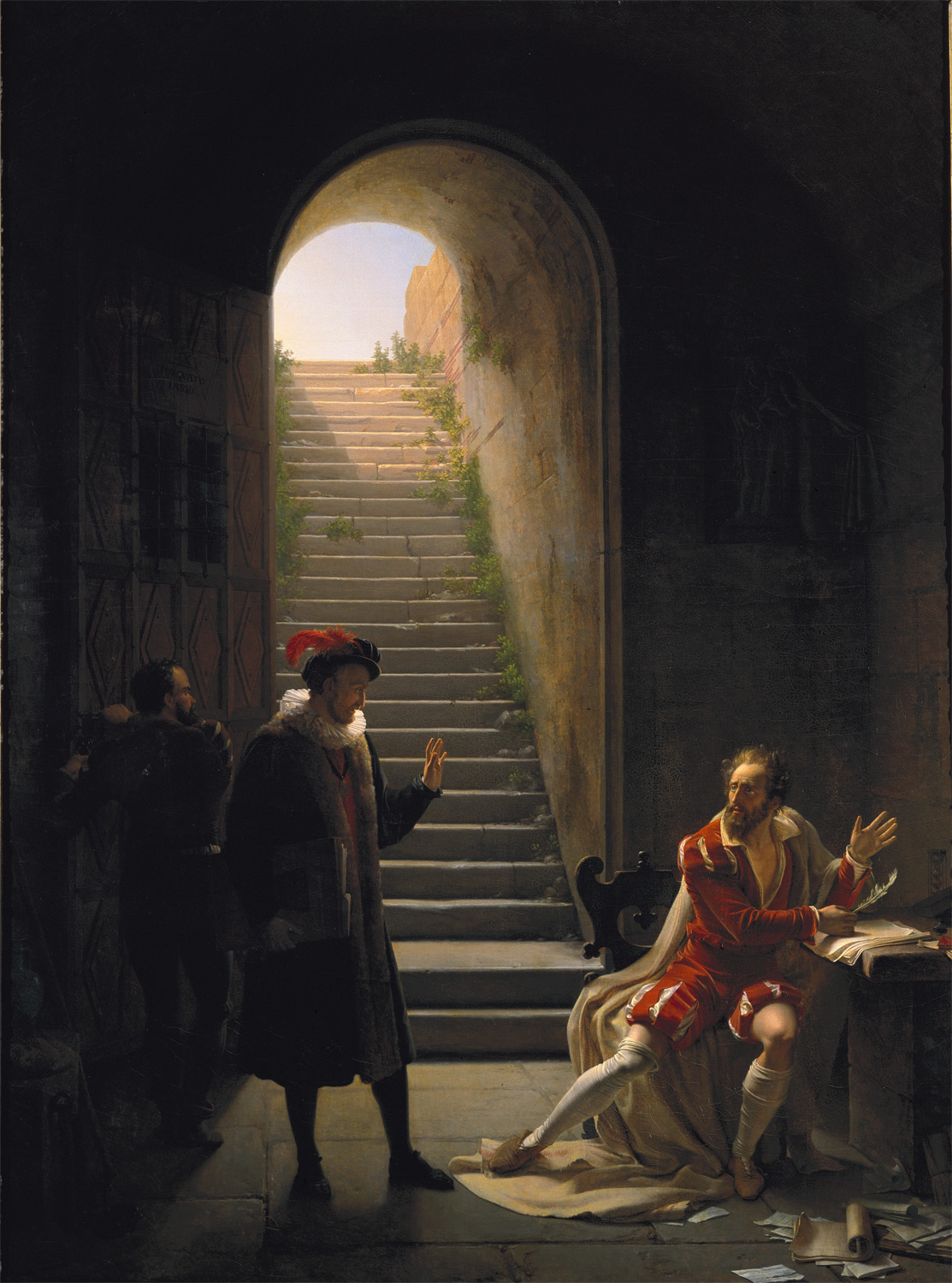 Montaigne Visiting Torquato Tasso in Prison by François Fleury-Richard