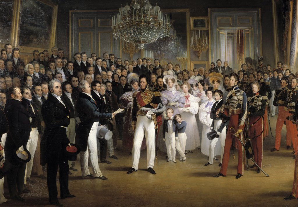 The Chamber of Deputies Received at the Palais-Royal by the Duke of Orleans by François Joseph Heim