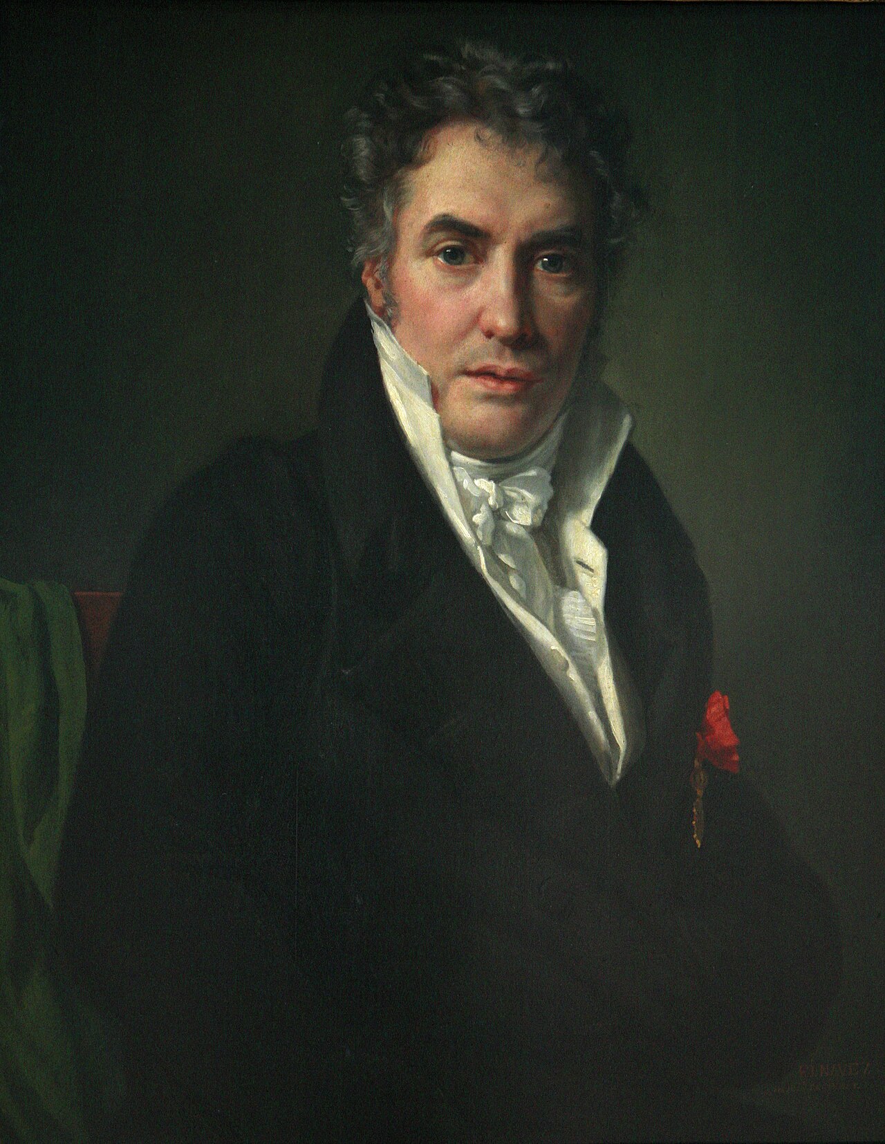The painter Jacques-Louis David by François-Joseph Navez