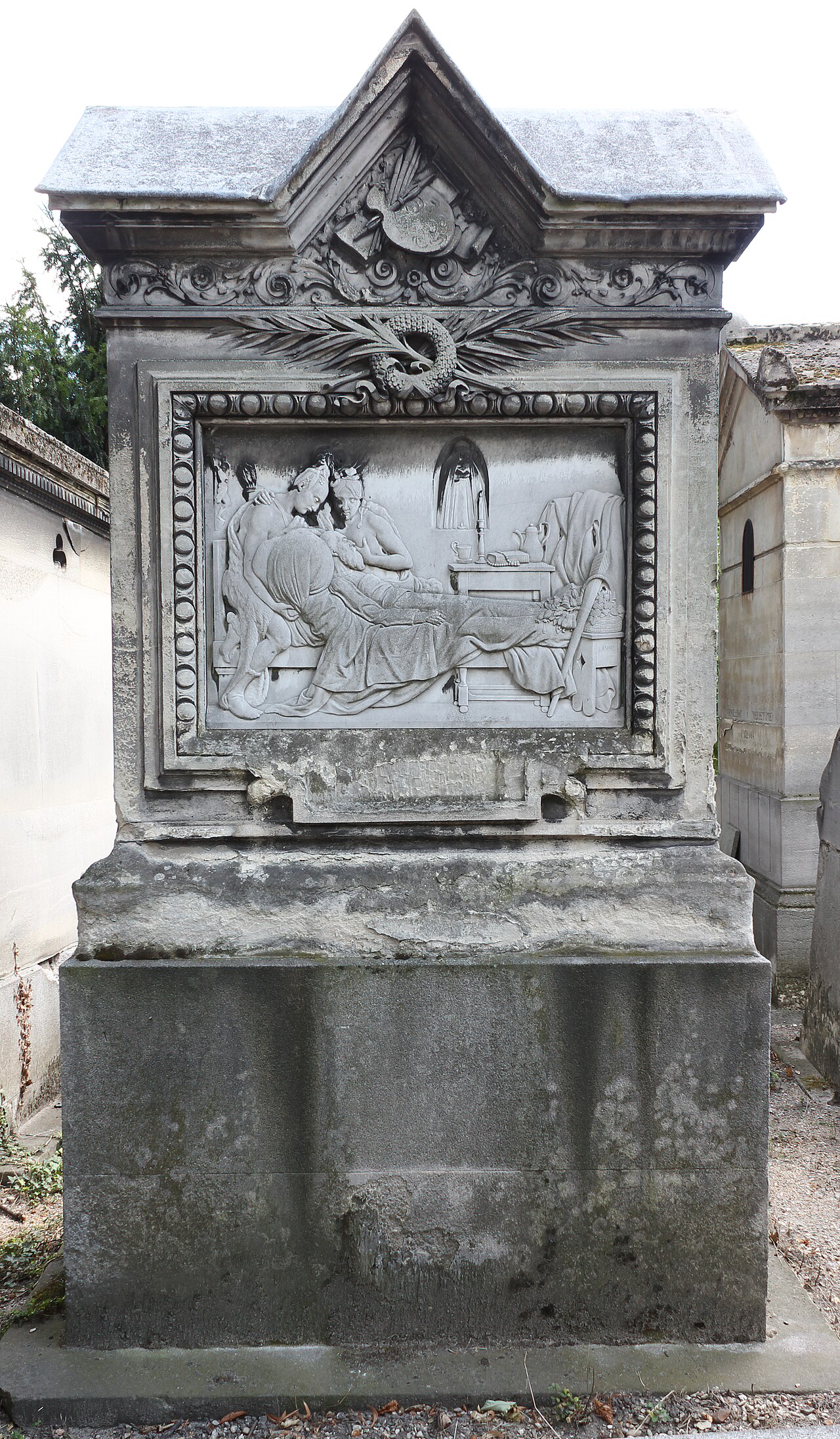 grave of Louis and Louise Hersent by François Lanno