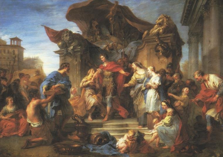 Continence of Scipio by François Lemoyne by François Lemoyne