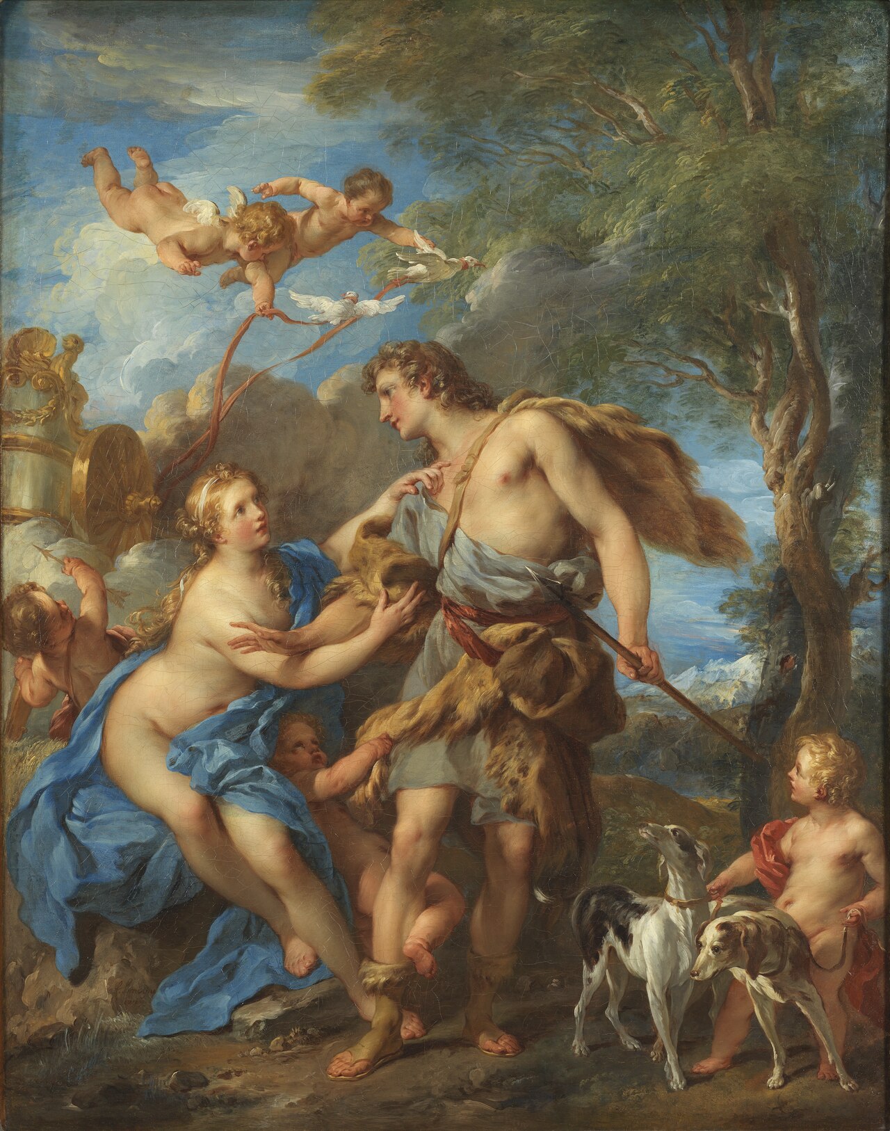 Venus and Adonis by François Lemoyne