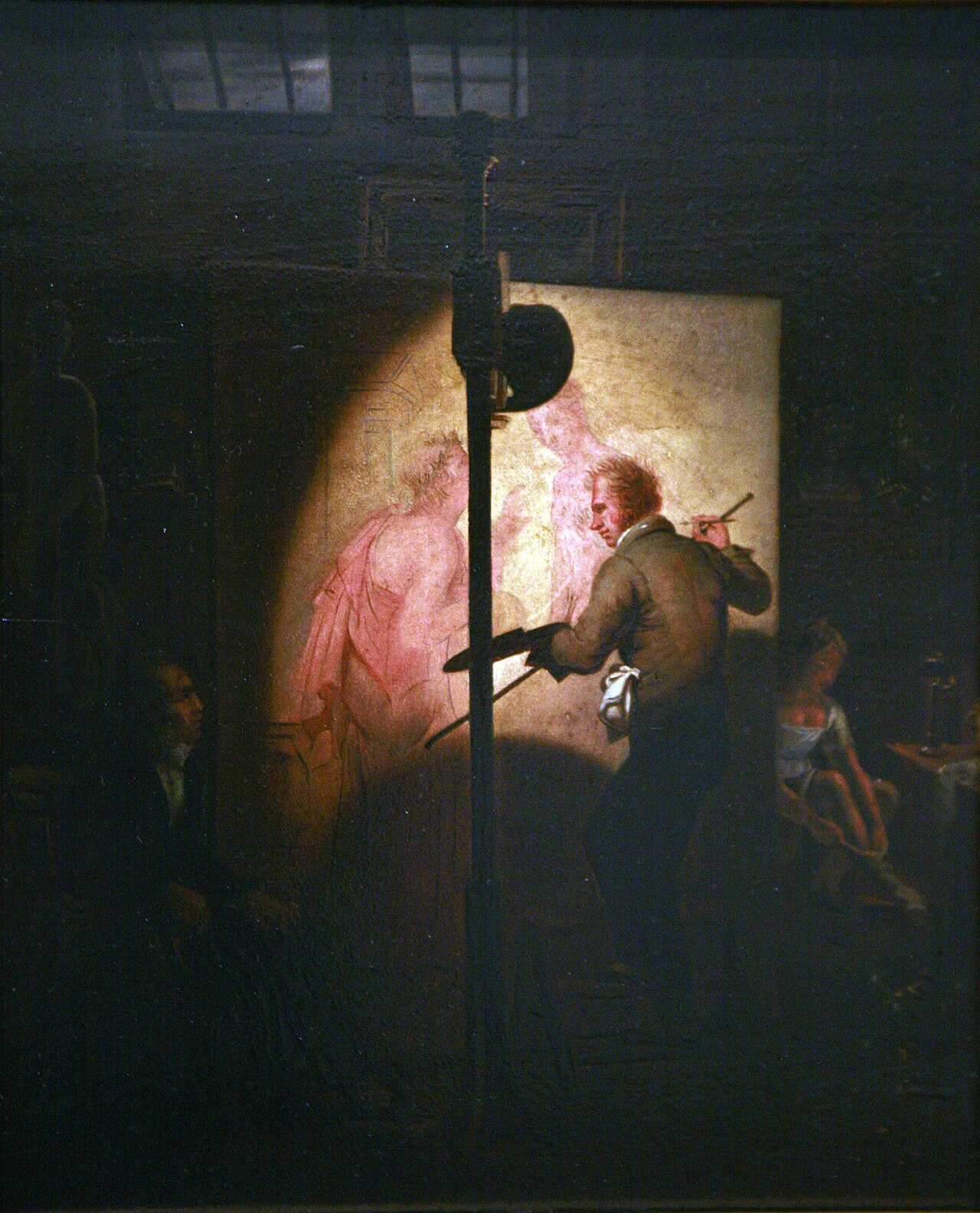 Girodet Trioson in his workshop by François-Louis Dejuinne