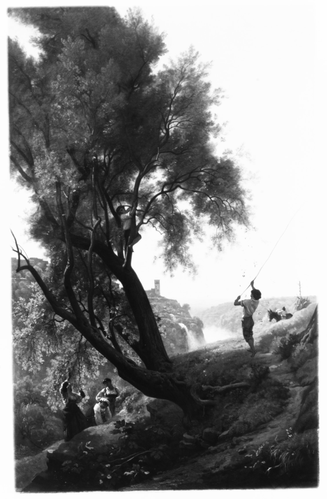 Gathering Olives at Tivoli by François-Louis Français