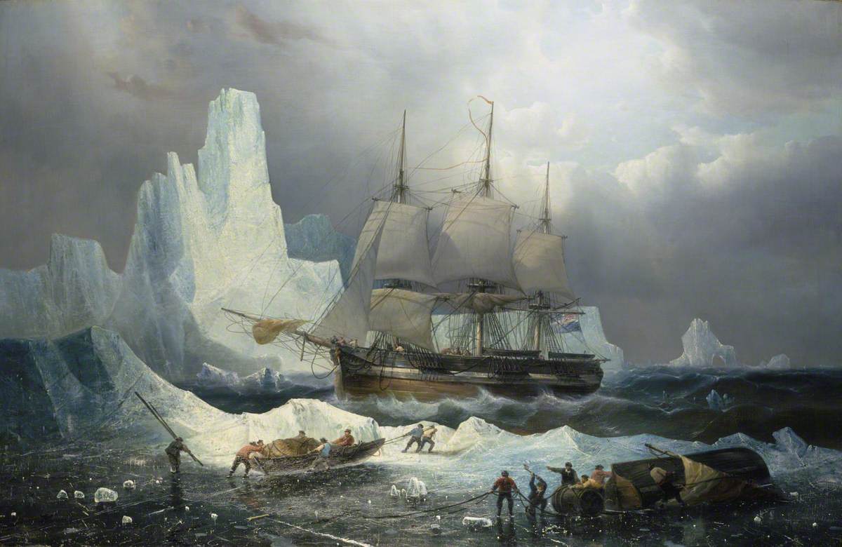 HMS Erebus in the Ice, 1846 by François Musin