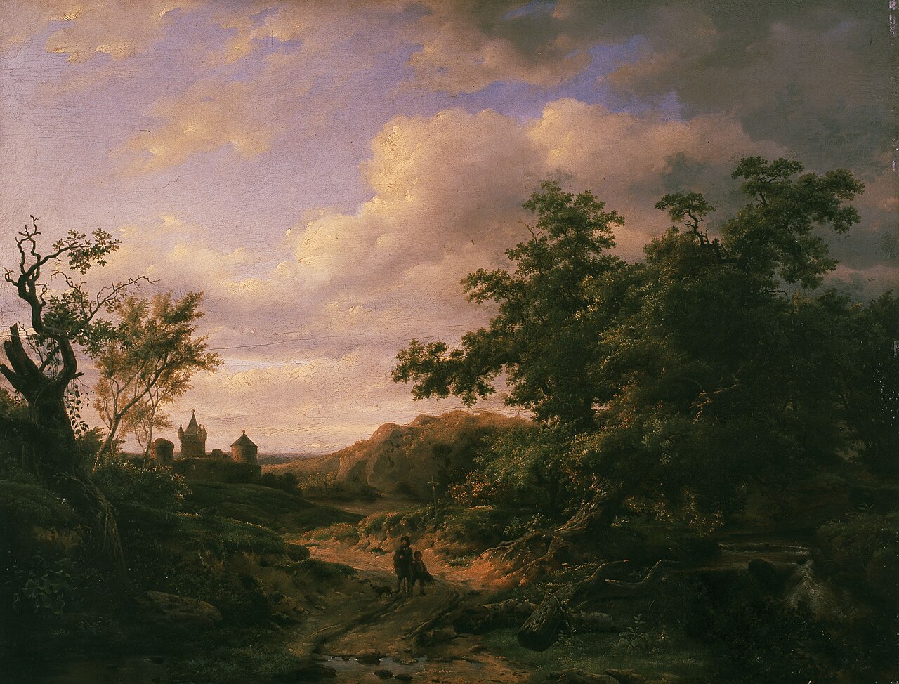 Landscape with a Castle Road by François Roffiaen