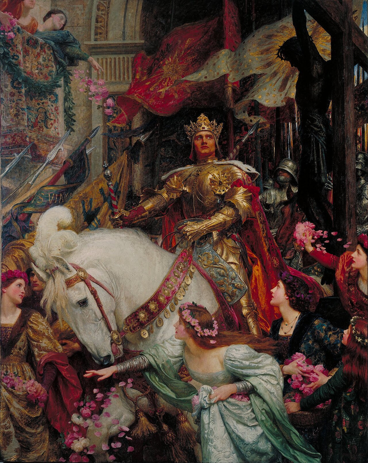 The Two Crowns by Frank Bernard Dicksee