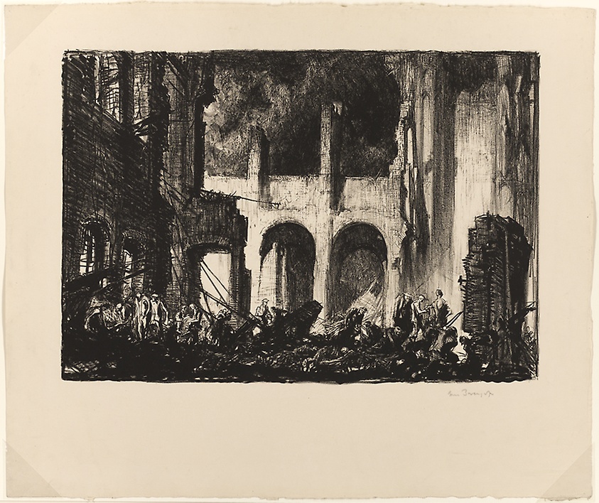 The Church of St. Martin, Ypres by Frank Brangwyn