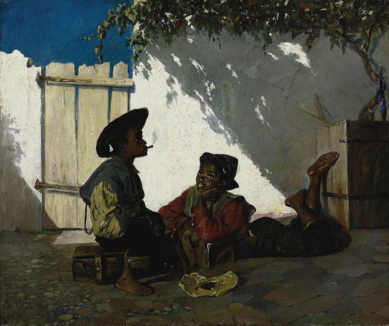 Sweet doing nothing by Frank Buchser