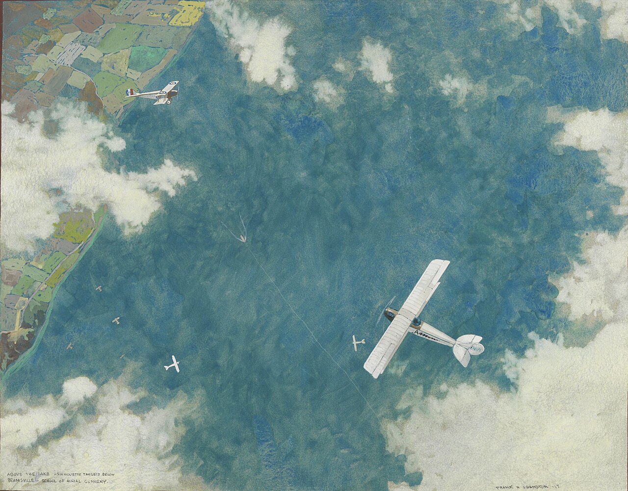 Above the Lake, Targets Below by Frank Johnston