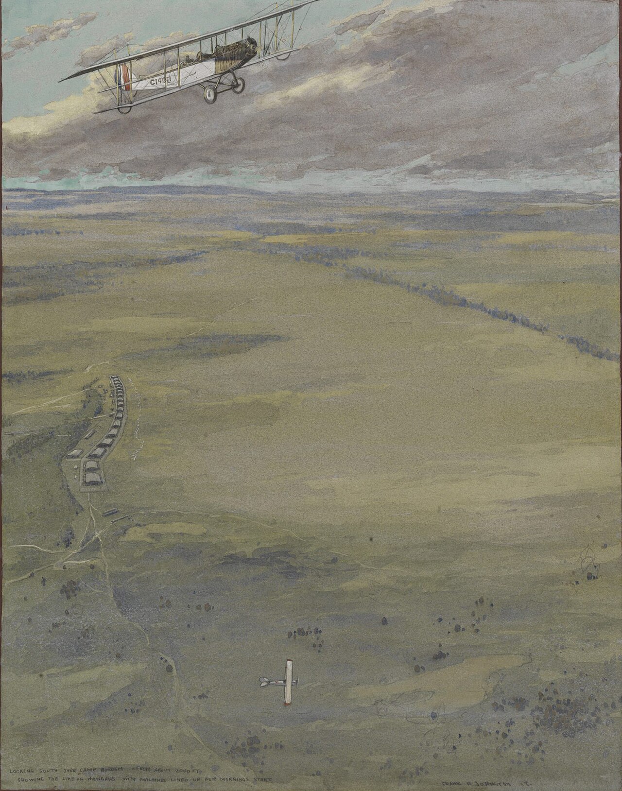 Looking South Over Camp Borden by Frank Johnston