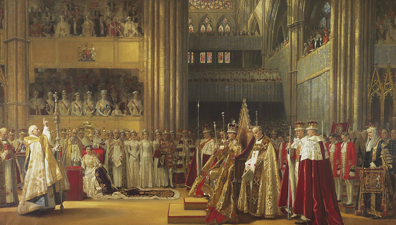 Coronation of King George VI (1895-1952) by Frank O. Salisbury