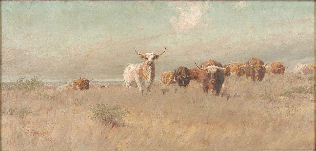 The Approaching Herd by Frank Reaugh
