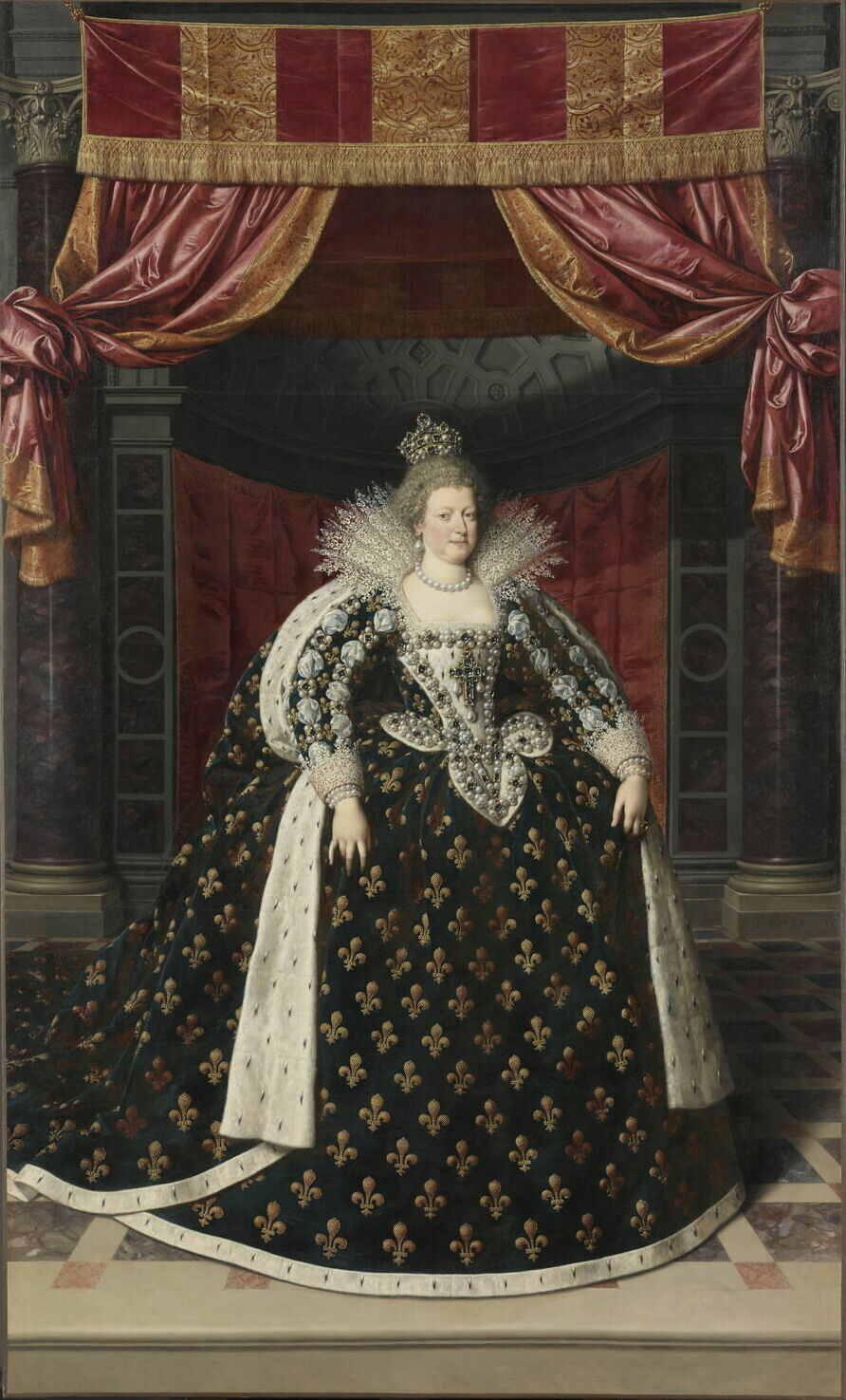 Portrait of Marie de' Medici by Frans Pourbus the Younger
