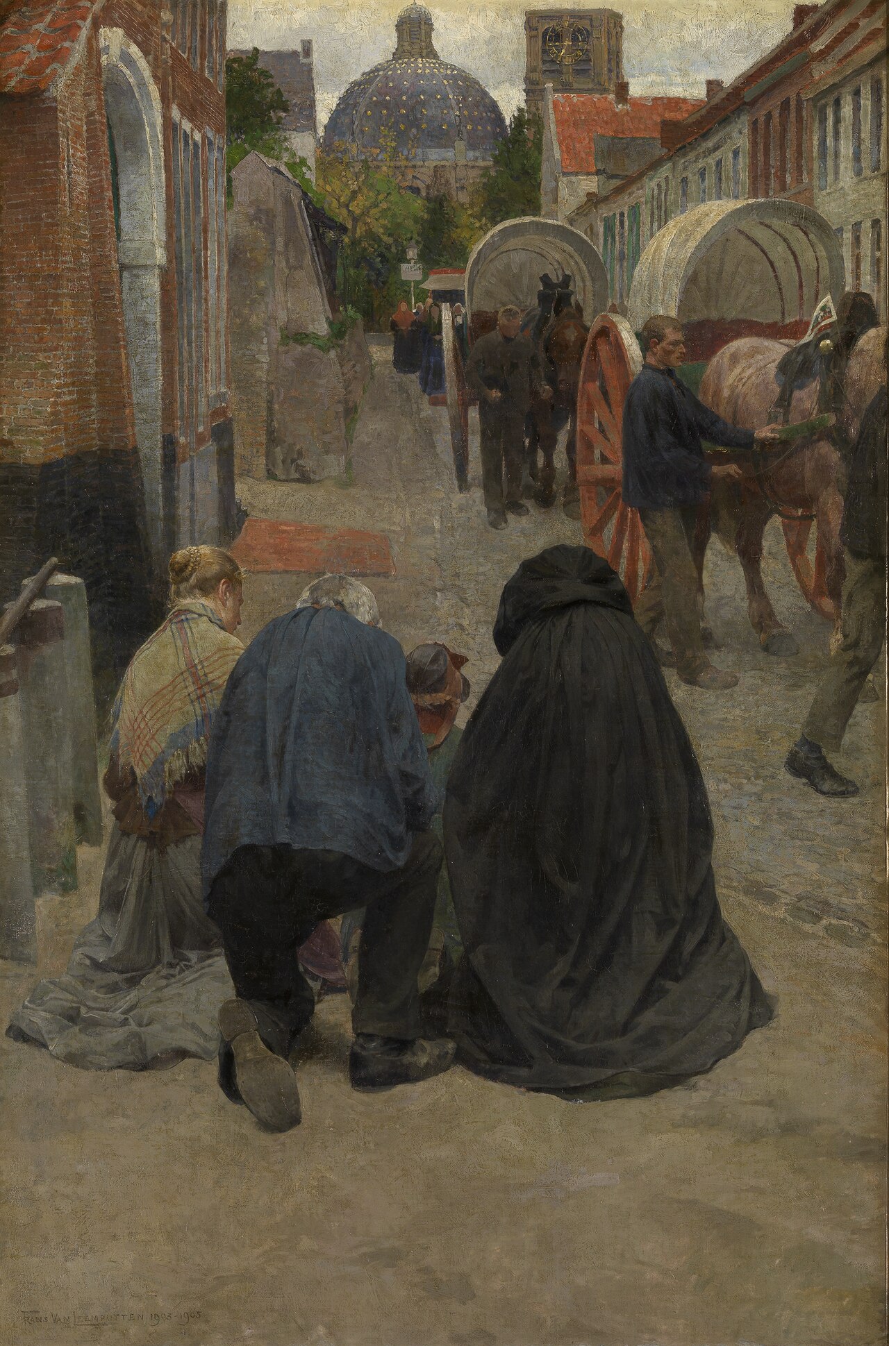 Arrival of the Procession by Frans van Leemputten