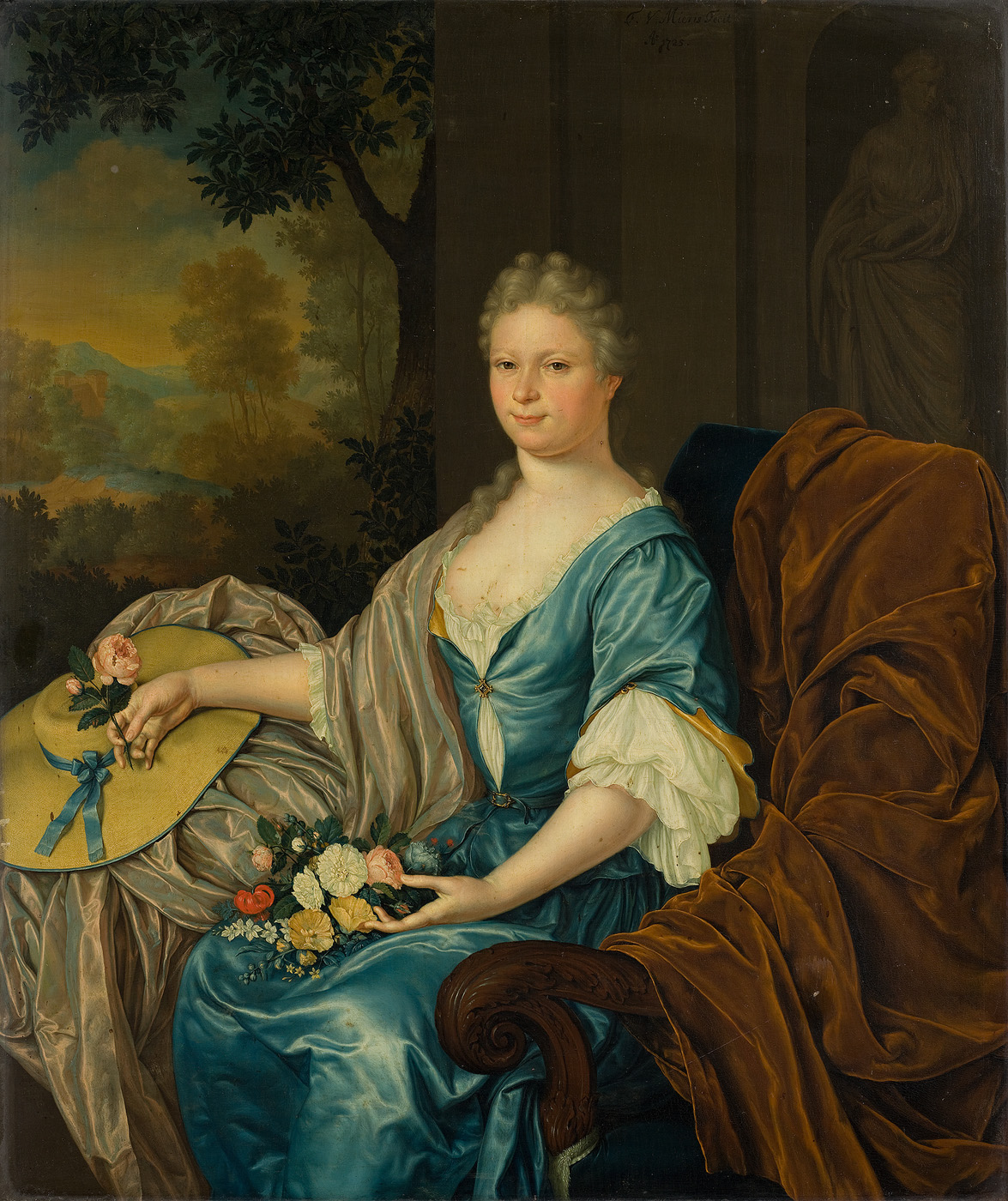 Portrait of Maria Clara van der Hagen (1703-1765) by Frans van Mieris the Younger