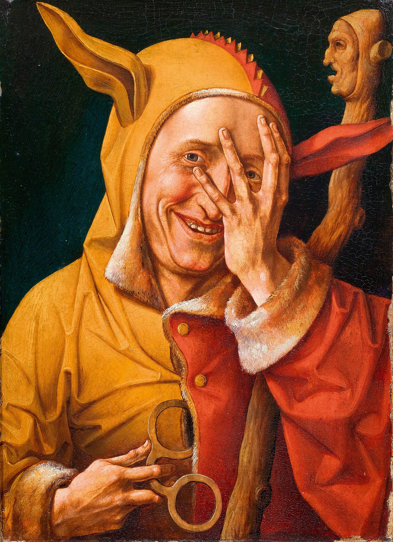 Portrait of a jester by Frans Verbeeck