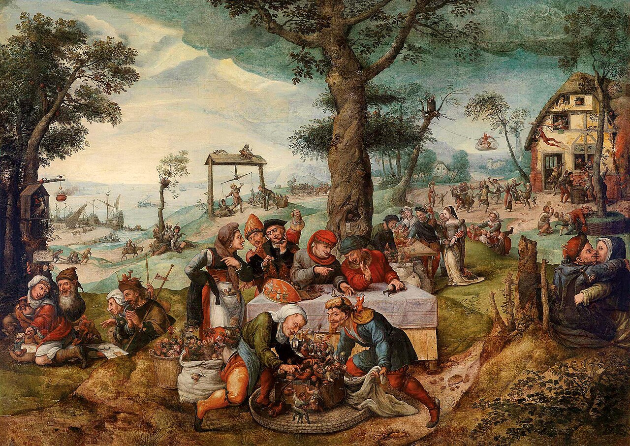 The mocking of human follies by Frans Verbeeck