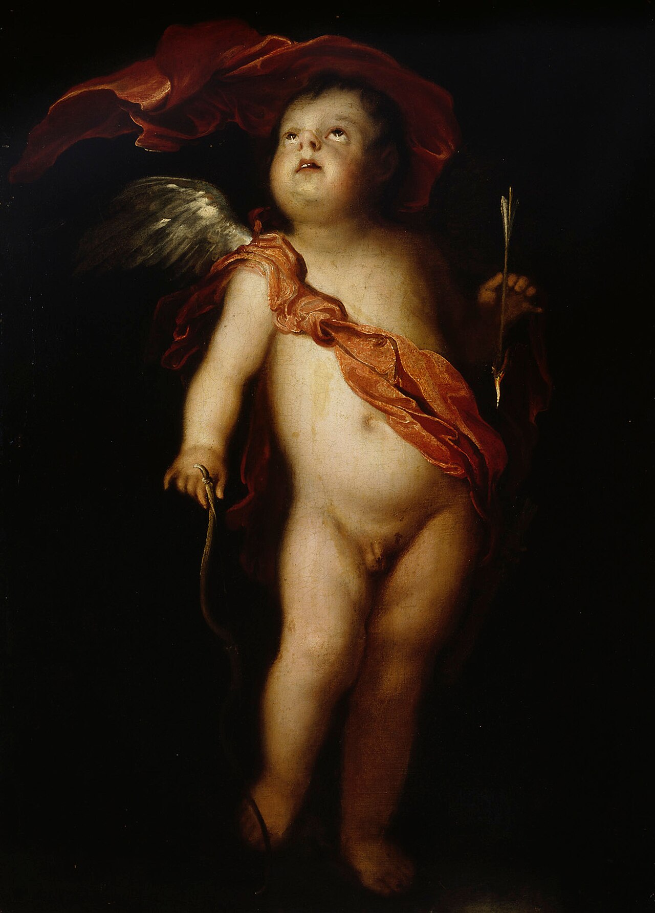 Cupid with his bow by Frans Wouters