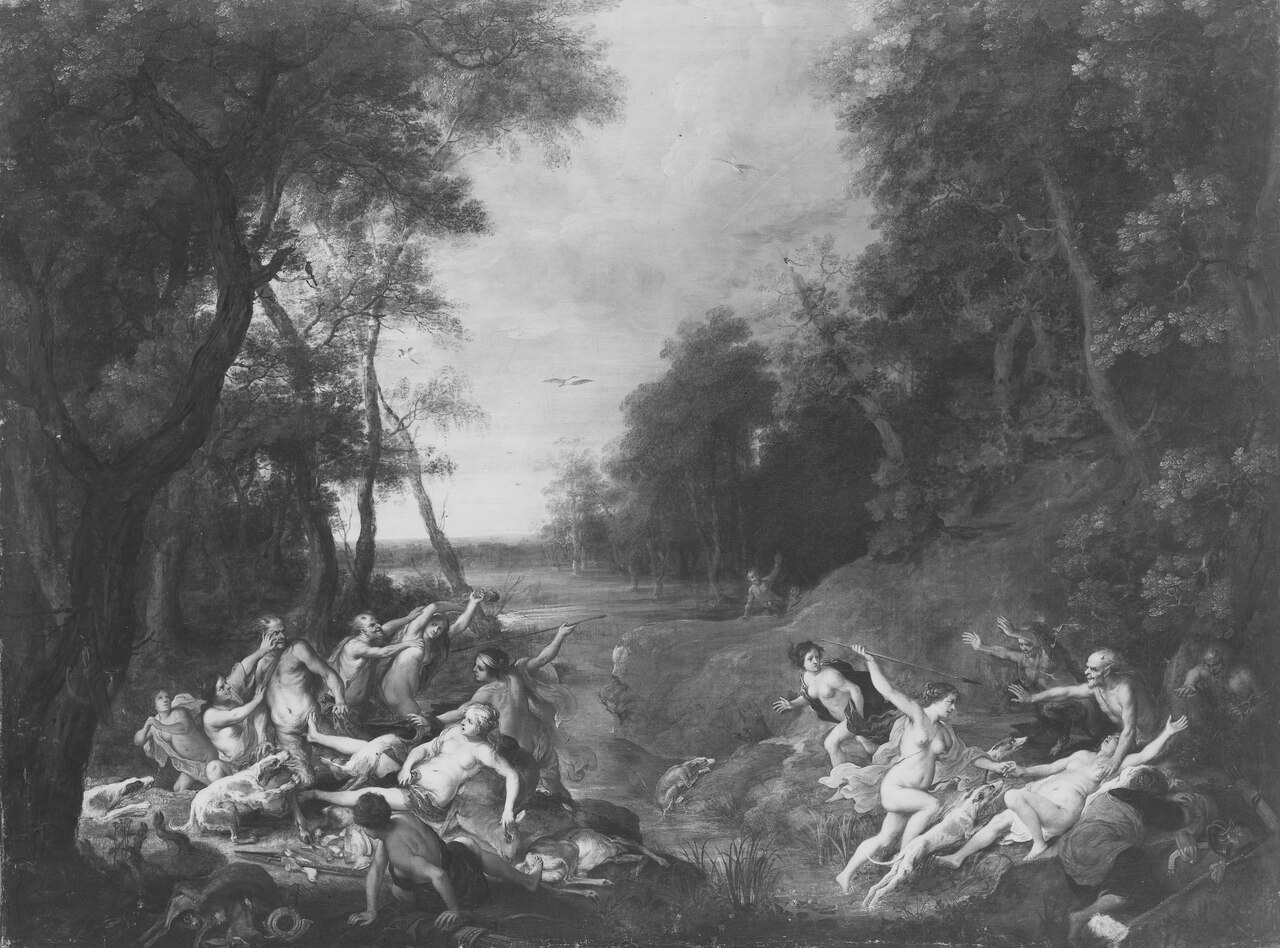 Diana and her nymphs by Frans Wouters