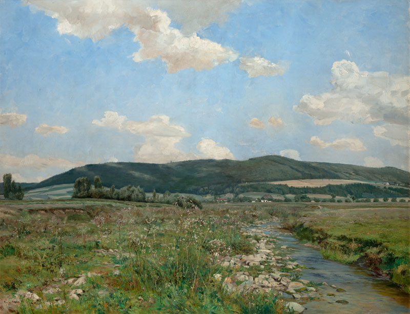 Železné Mountains Viewed from the Zlatý Stream in Třemošnice by František Kaván
