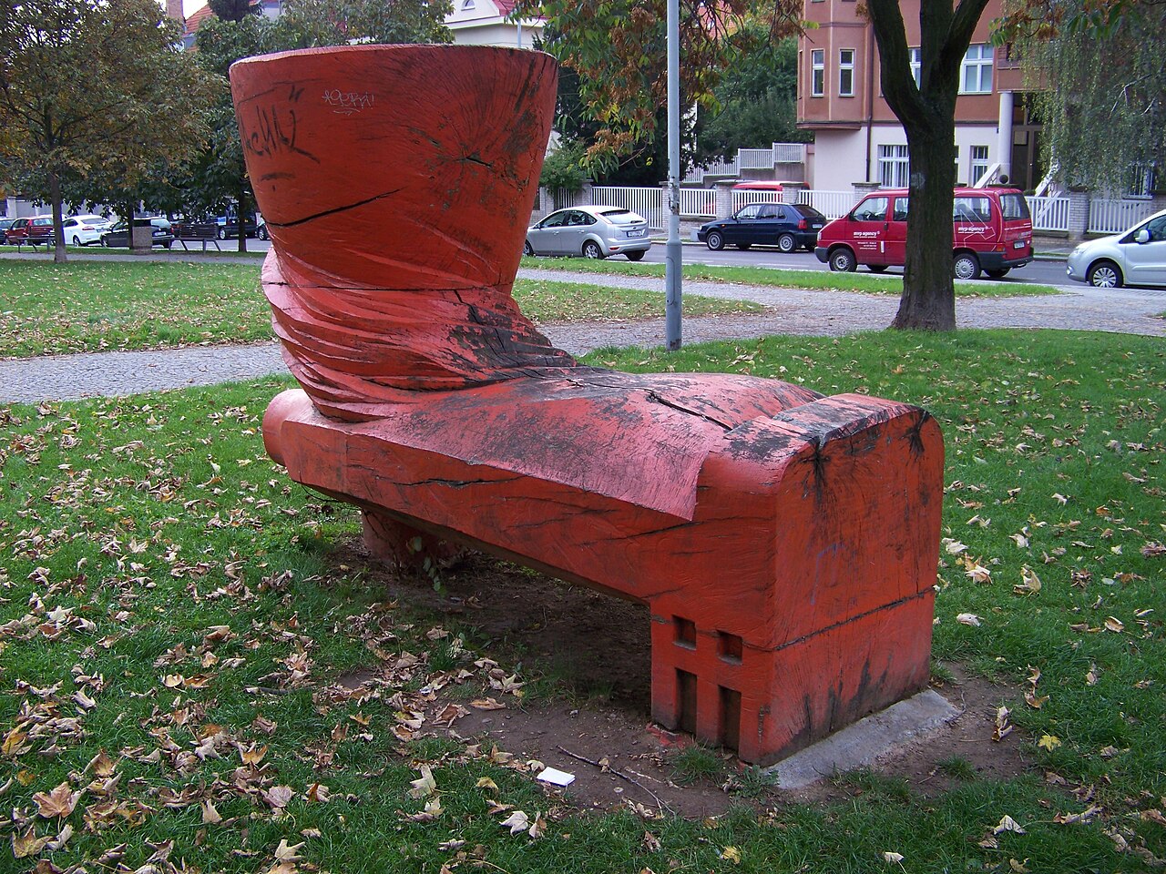 sculpture Bench by František Skála