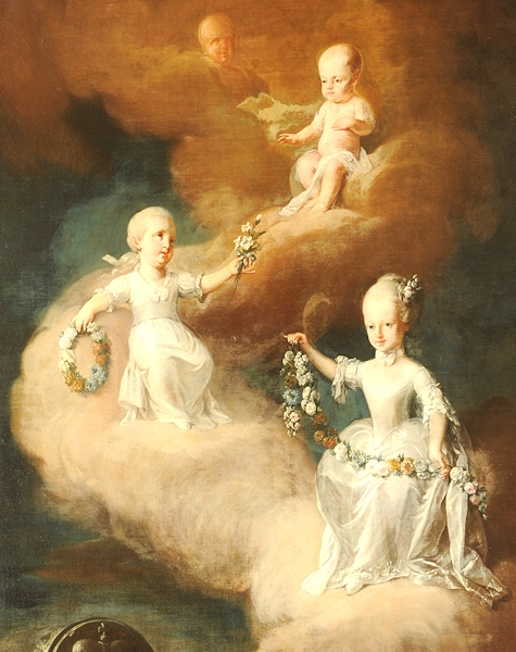 The young deceased daughters of Maria Theresa by Franz Anton Maulbertsch
