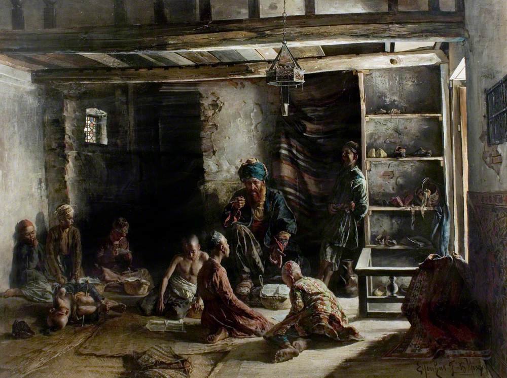 An Oriental School by Franz Eisenhut