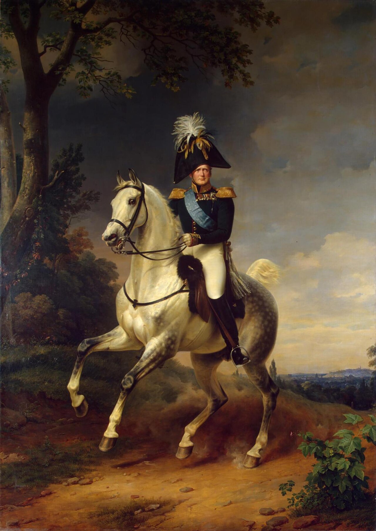 Equestrian Portrait of Alexander I (1777–1825) by Franz Krüger