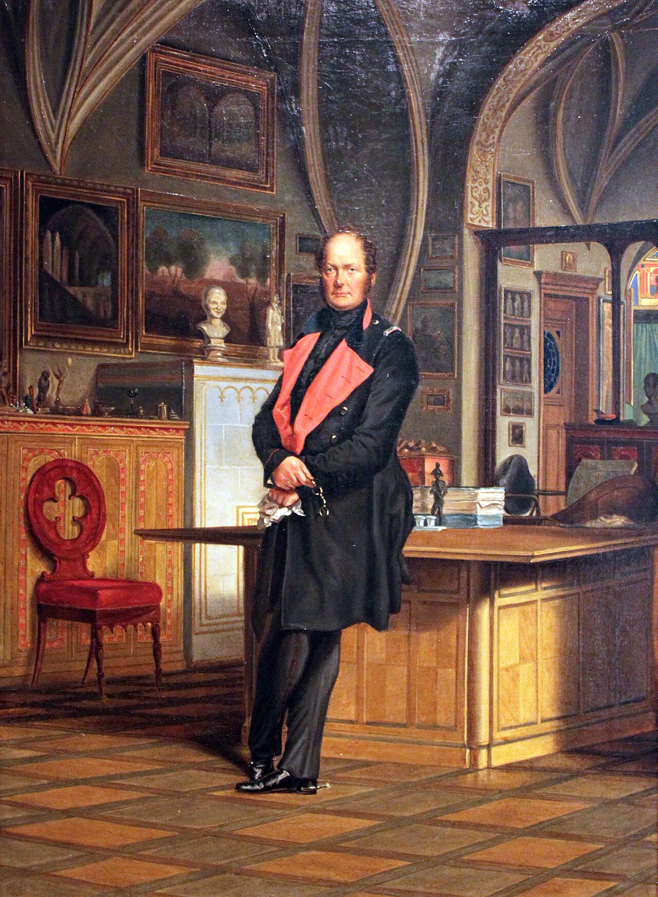 Frederick William IV in his Study by Franz Krüger