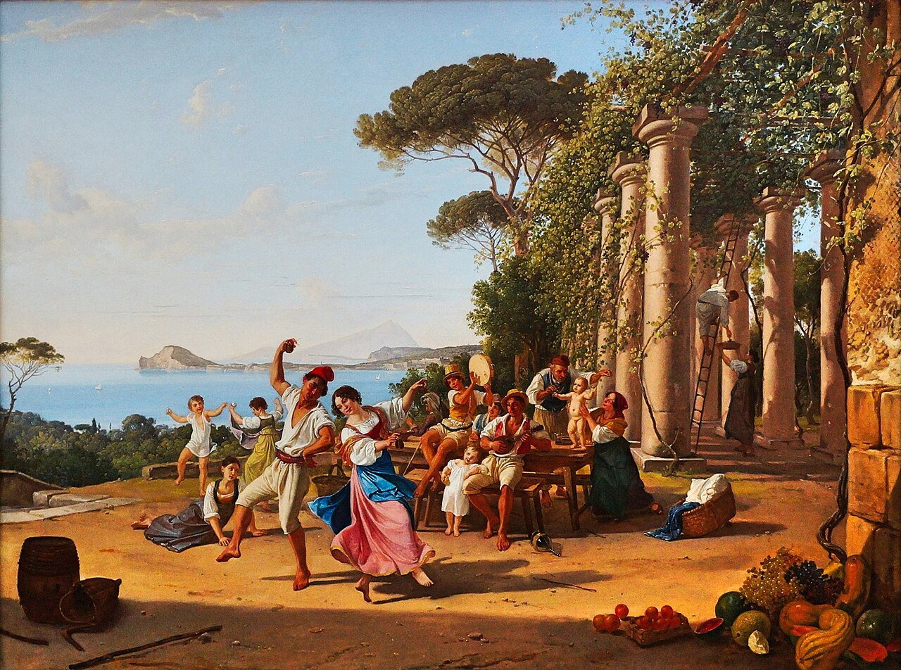 Country festival near Pozzuoli by Franz Ludwig Catel