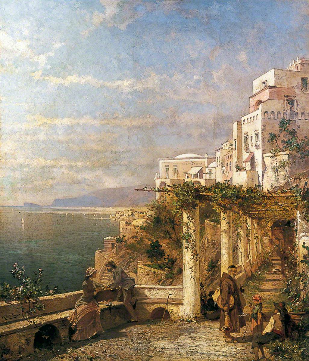Amalfi, Golfe de Salerne by Franz Richard Unterberger