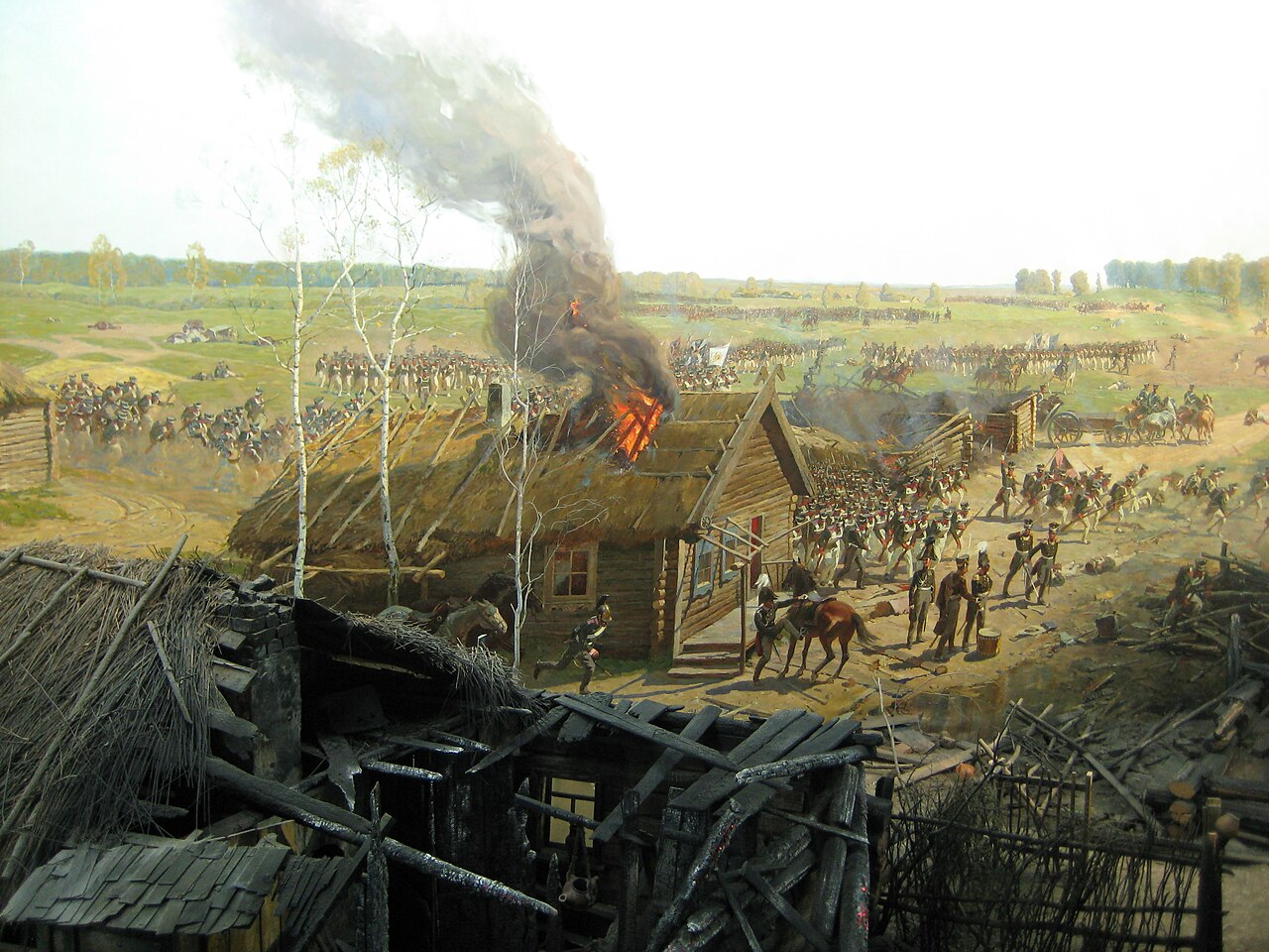Panorama of the Battle of Borodino by Franz Roubaud
