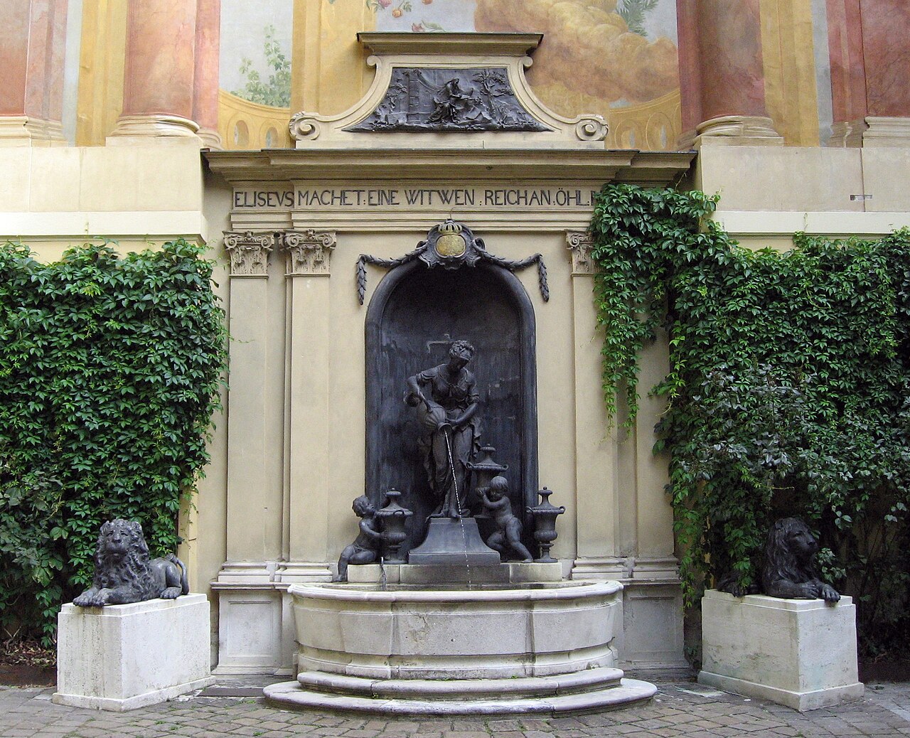 Witwe-von-Sarepta-Brunnen by Franz Xaver Messerschmidt
