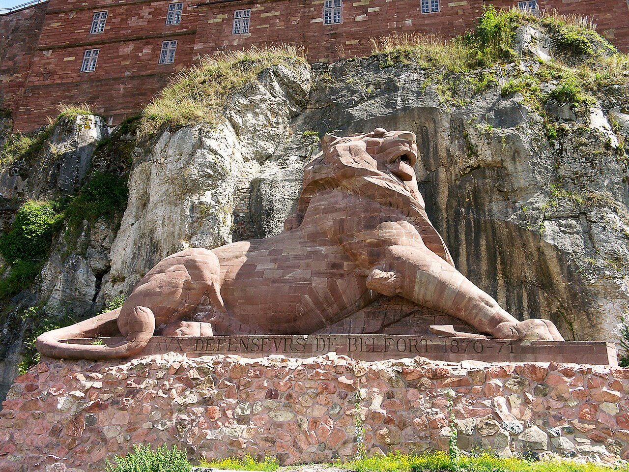 Lion of Belfort by Frédéric Auguste Bartholdi