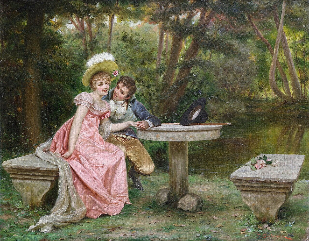 The lovers' tryst by Frédéric Soulacroix