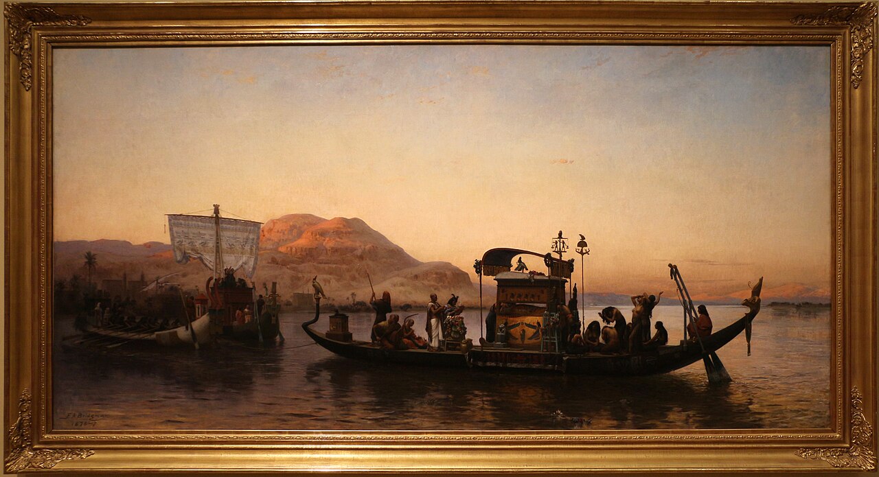 Funeral of a Mummy on the Nile by Frederick Arthur Bridgman