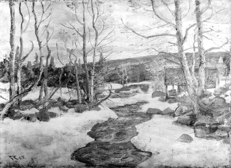 April at Lillehammer by Frederik Collett