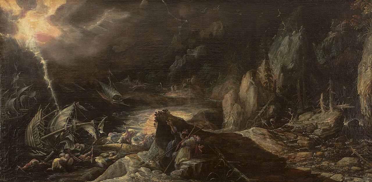 Landscape with a Shipwreck by Frederik van Valckenborch