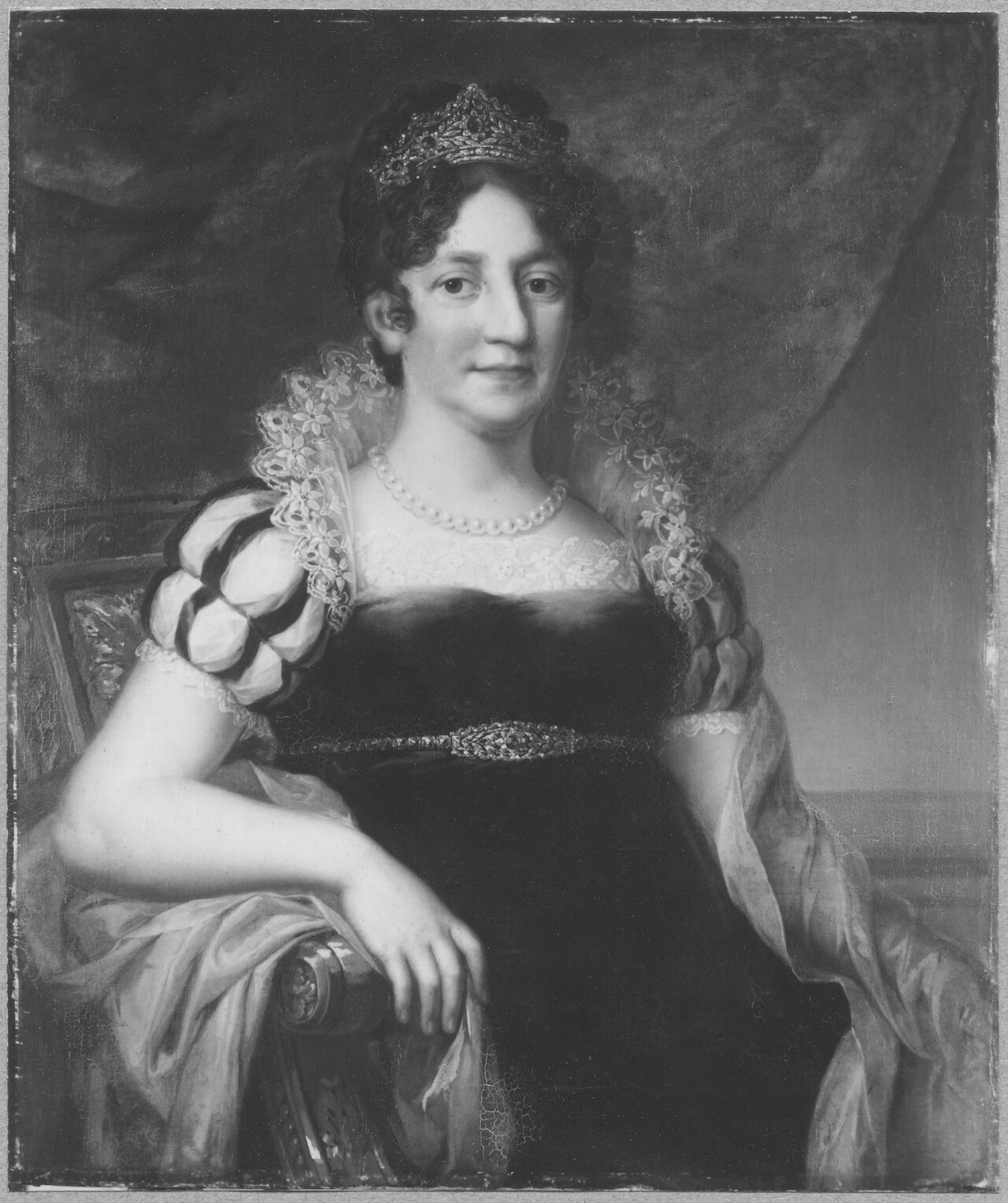 Portrait of Hedvig Elisabeth Charlotte of Holstein-Gottorp by Fredric Westin