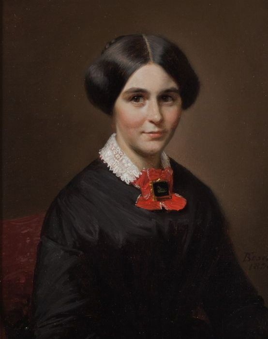 Portrait of Elise Susanne Marie Schmidt (1821-1893) by Friedrich Boser