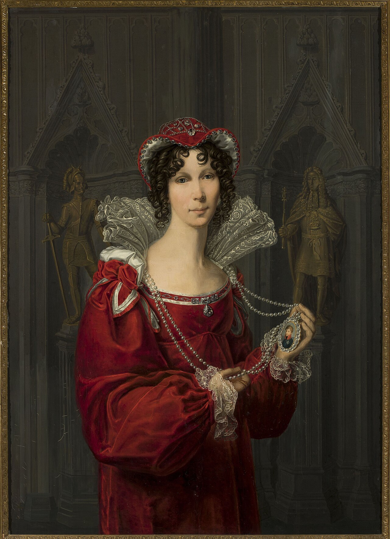 Portrait of Princess Wilhelmine of Prussia. by Friedrich Bury