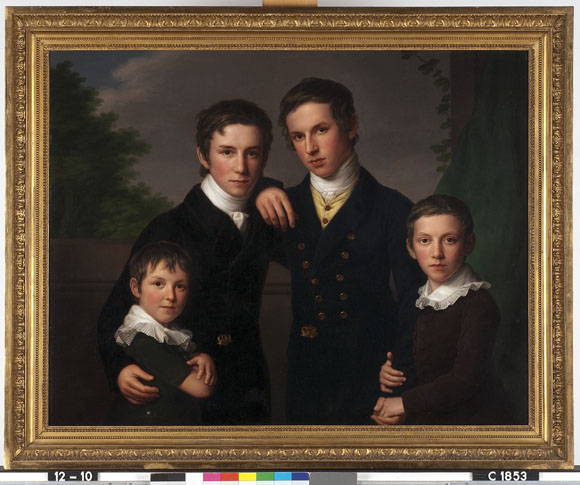 Four members of the Sillem family: Carl (1802-1876), Wilhelm (1804-1885), Ernst (1807-1861), Adolph Hieronymus (1811-1884) by Friedrich Carl Gröger