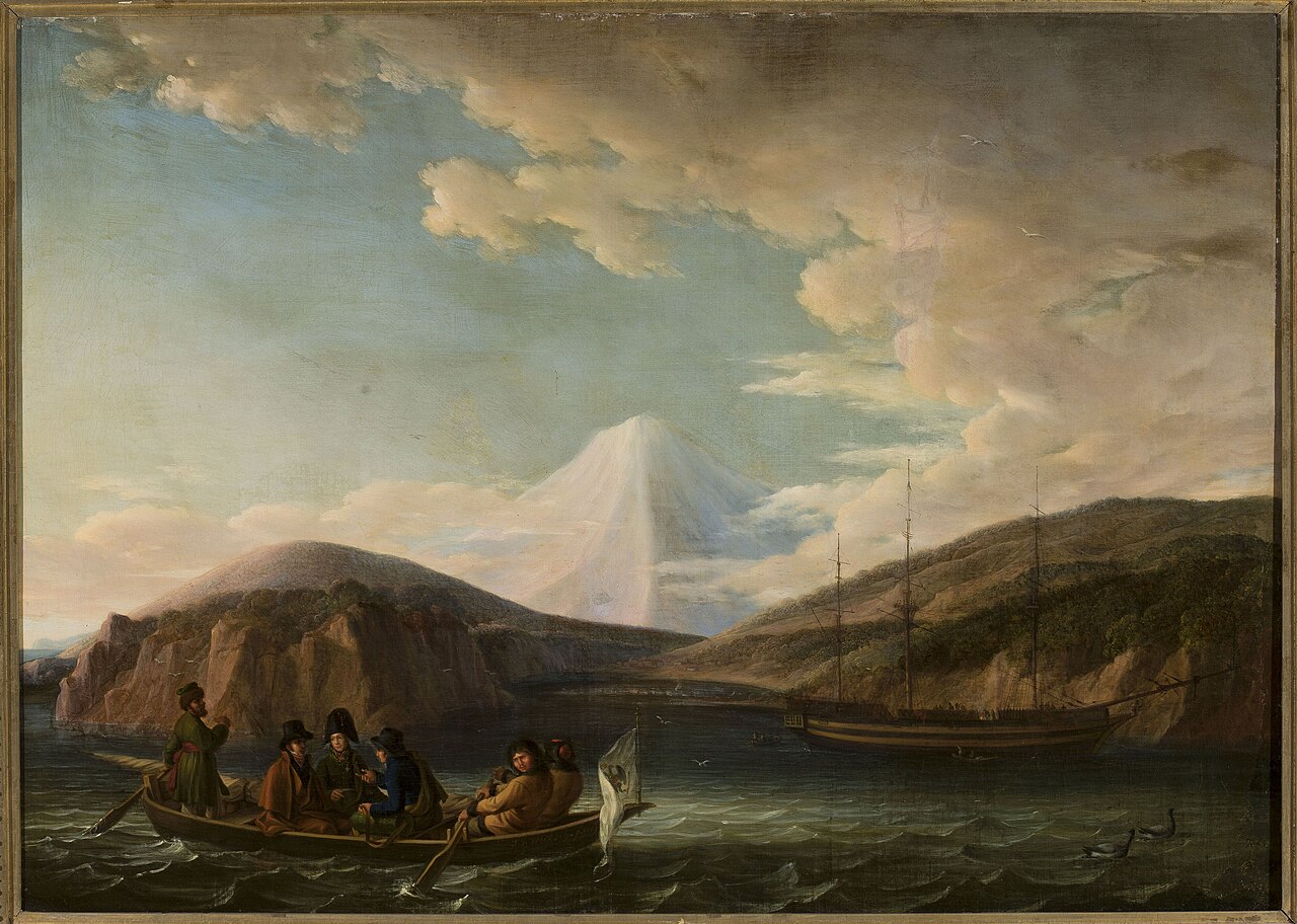 Adam Johann von Krusenstern in Avacha Bay. by Friedrich Georg Weitsch