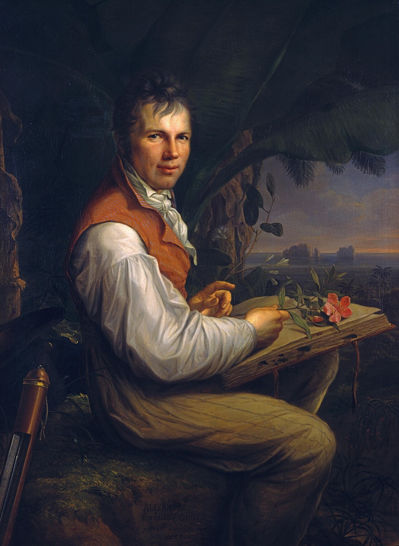 Portrait of Alexander von Humboldt by Friedrich Georg Weitsch