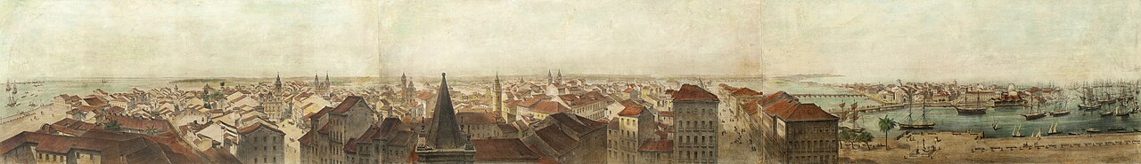 Panorama of Recife by Friedrich Hagedorn