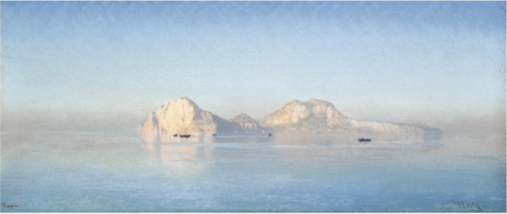 View of Capri by Friedrich Nerly