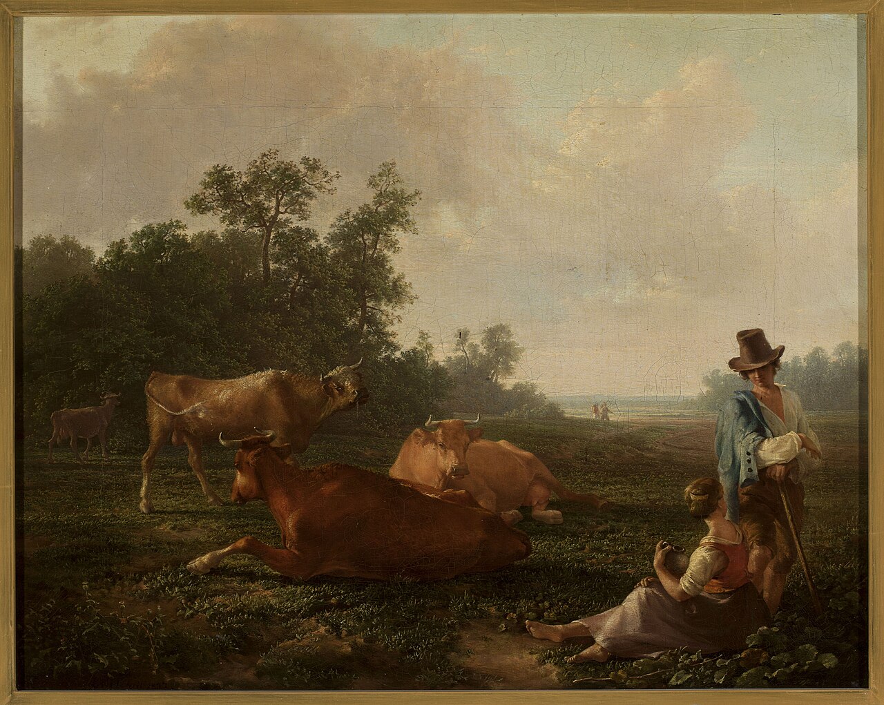 Pastoral scene. by Friedrich Nerly