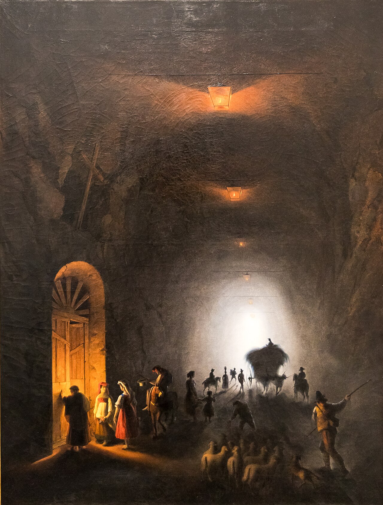The Grotto at Posilippo by Friedrich Nerly