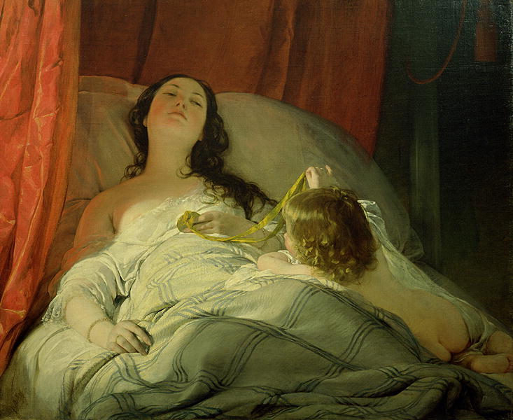 The-Drowsy-One by Friedrich von Amerling